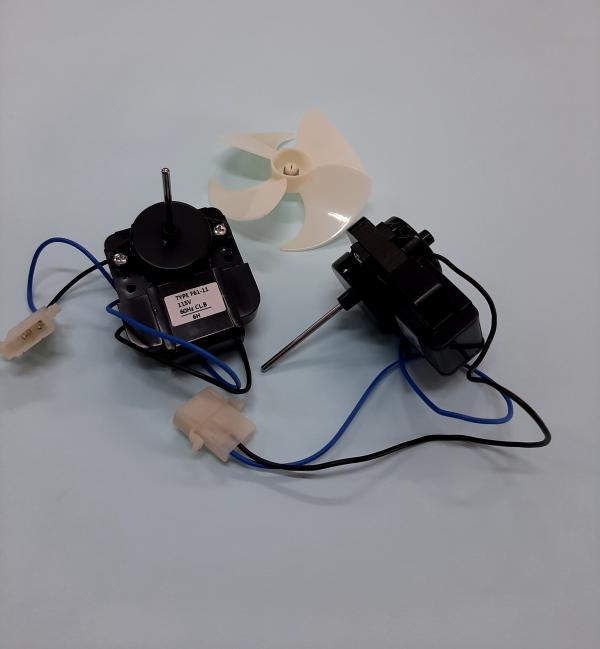 MOTOR ABANICO REFRI MABE CON ASPA REVERSIBLE ESPIGA LARGA