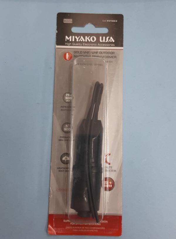 BALLUN PARA ANTENA TV  M-919AG-S / 1010201 NEGRO