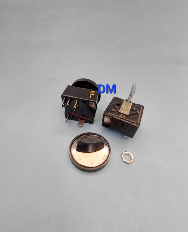 SWITCH COCINA CON PERILLA NEGRO 220V/ 15AMP