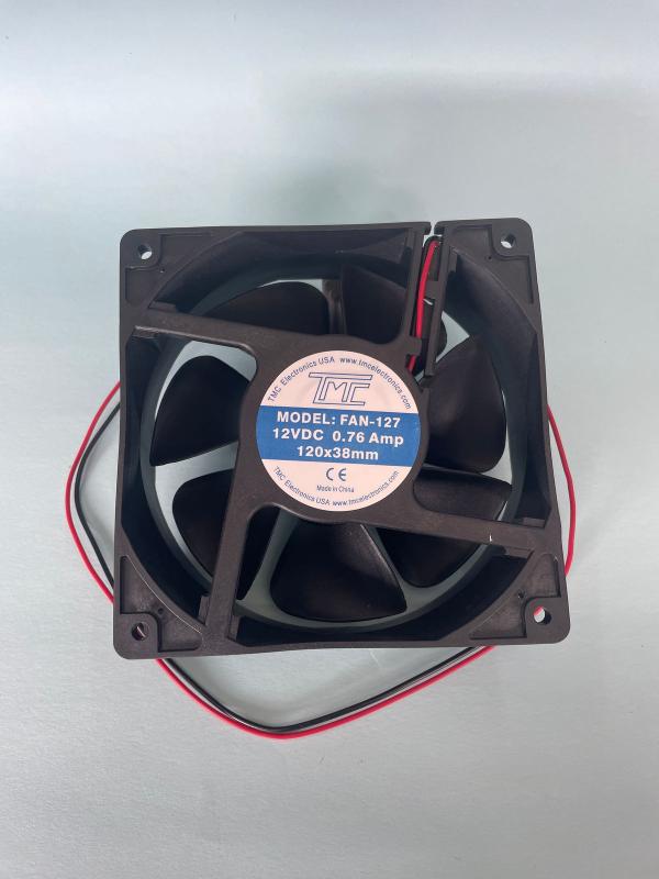 VENTILADOR CUADRADO 12V / 1AMP / 7 ASPAS /2 LINEAS /  12X12X3.8 CM  FAN127 / 1091311