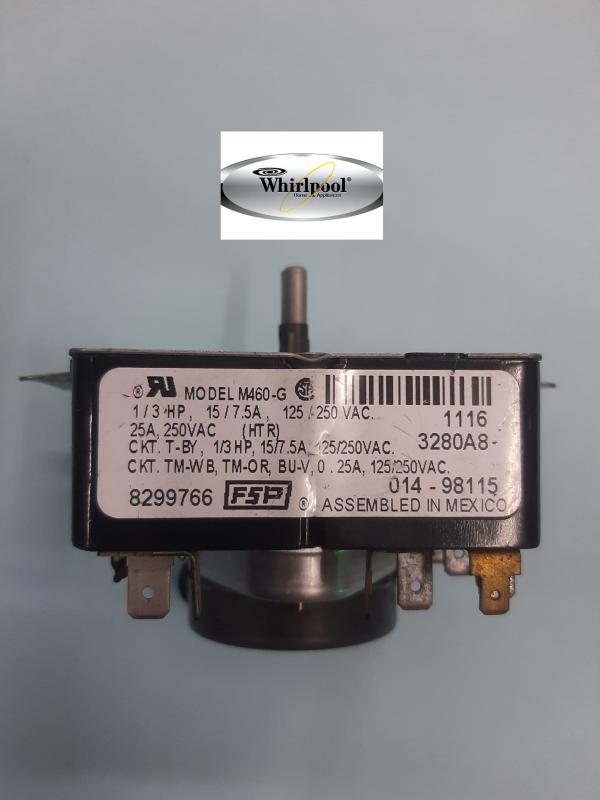 Timer secadora Whirlpool 8299766/m460 -g / gas