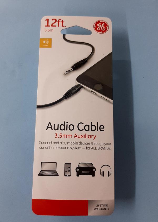 CABLE 3.5 A 3.5 MACHO 12 FT / 3.60 MTS GE  34494