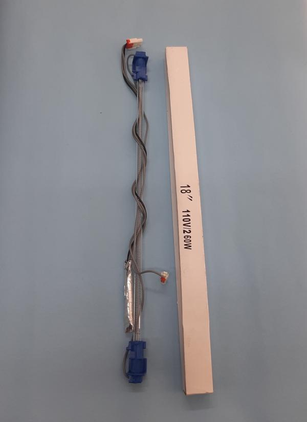 RESISTENCIA DESHIELO VIDRIO  CON FUSIBLE  18 PULGADAS   110V / 260W