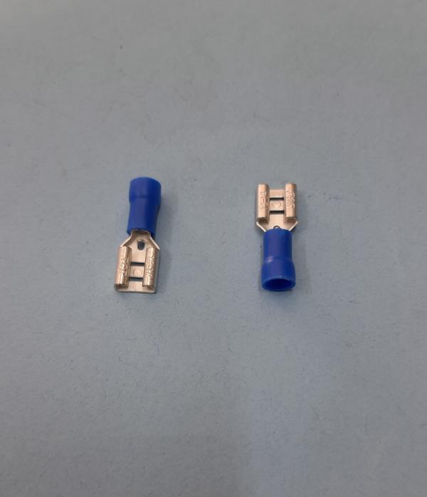 TERMINAL HEMBRA CON FORRO  16-14 T-30-25  PAQ 25 / 1090943 AZUL