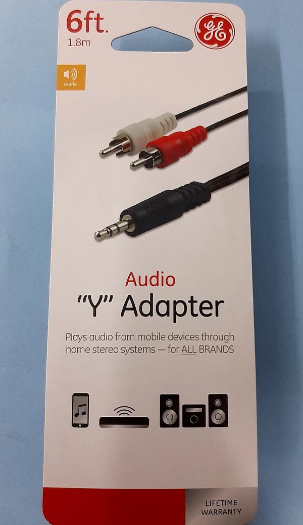 CABLE 3.5 M  2 RCA M GE 1.80 MTS 33568