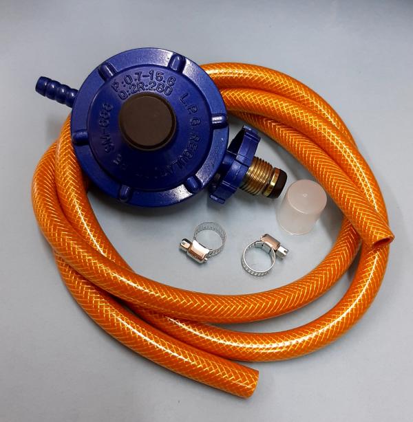 KIT REGULADOR ROSCA  CON MANGUERA  GE 1.5 MTS