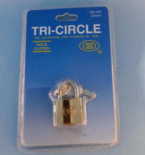 CANDADO 20 MM TRI-CICLE 35X20 CAB461 / 14010050