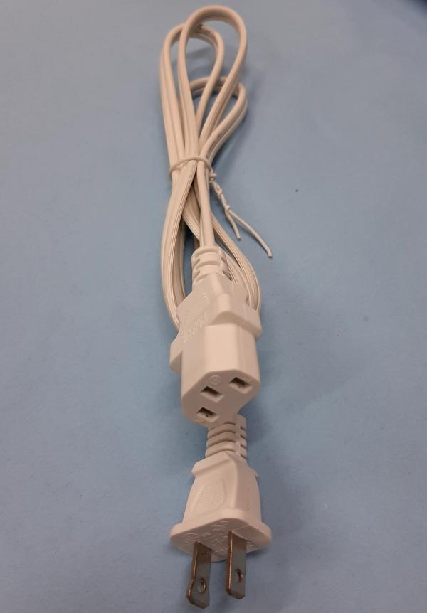 CABLE 3 PINES PARA OLLA ARROCERA / HERVIDOR / 10 AMP BLANCO