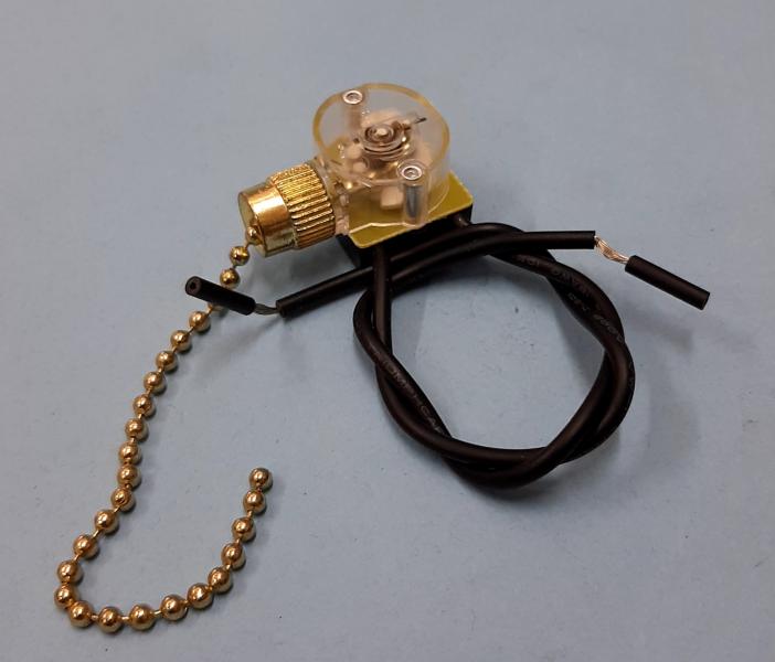 SWITCH LUZ ABANICO TECHO  30090 CON CADENA