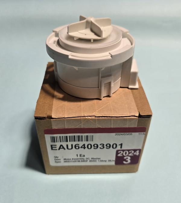 MOTOR DE BOMBA LG INVERTER 26 V / EAU64093901 BLANCO ORIGINAL