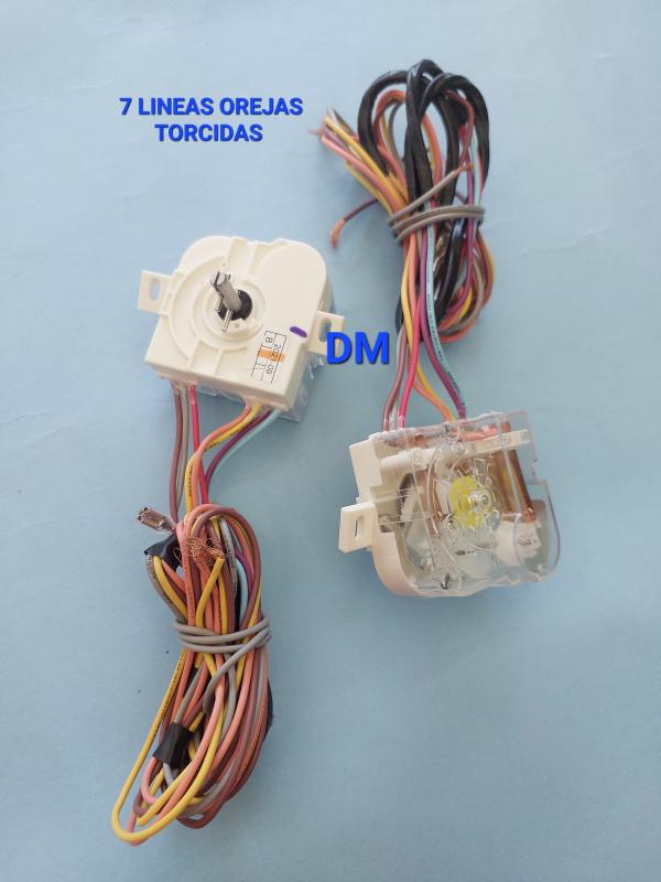 TIMER LAVADORA 7 LINEAS OREJAS TORCIDAS VARIAS MARCAS