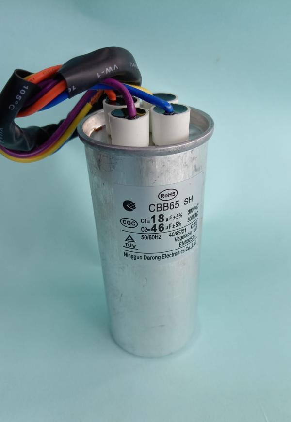 CAPACITOR DOBLE 18uF / 46uF