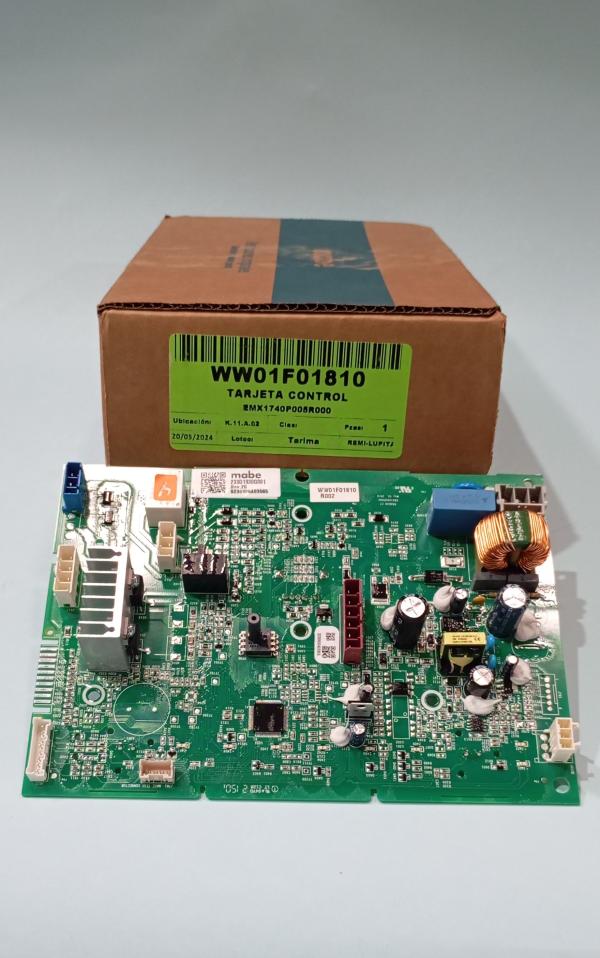 TARJETA Y SOFTWARE LAVADORA AUTOMATICA MEBA 19KG 233D3152G019 / WW01F01810 / 233D1930G001 REV26