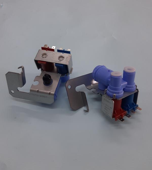 VALVULA AGUA REFRI GE-MABE SXS 2 BOBINAS 197D2638P006 / WR01F01914 / WR57X10032F GENERICA