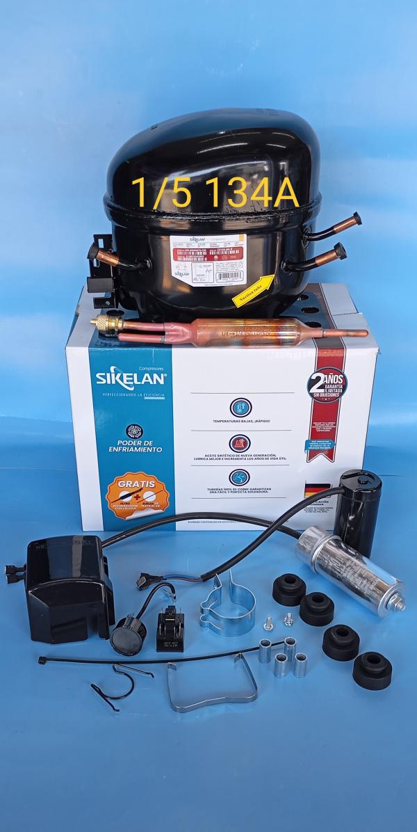 COMPRESOR 1/5 EN BAJA SIKELAN REFRIGERANTE 134A / 66474-SIK