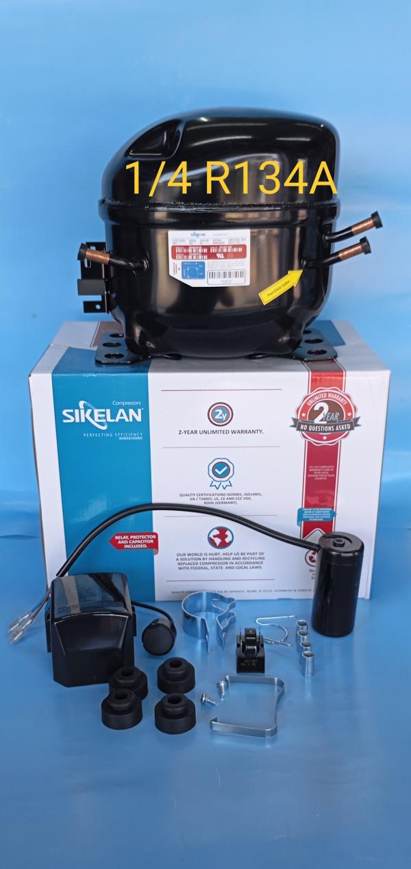 COMPRESOR 1/4 EN BAJA SIKELAN REFRIGERANTE 134A / 66321-SIK