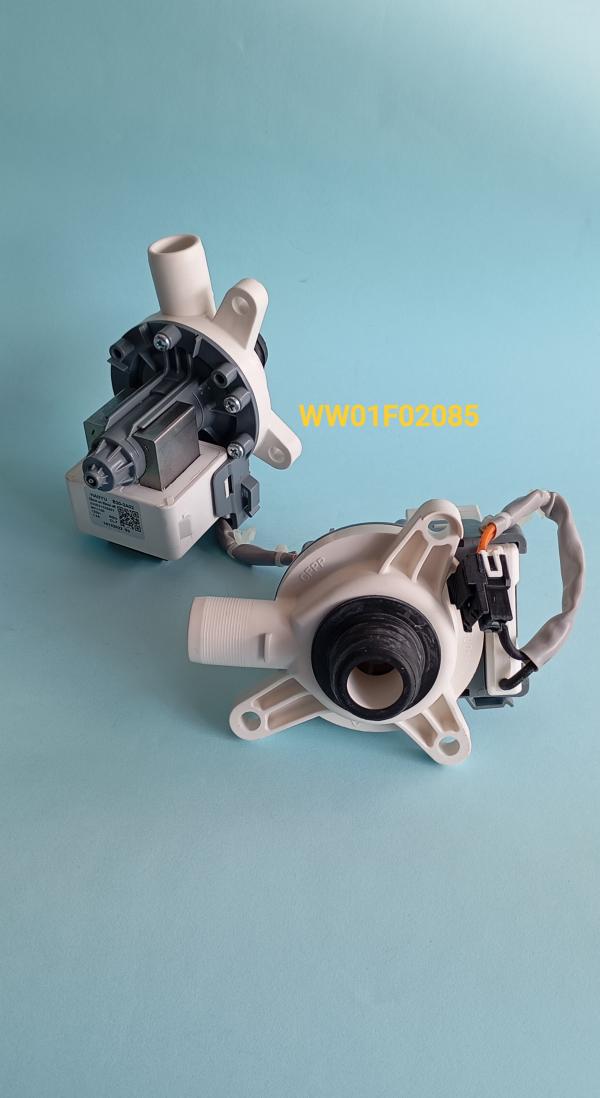 BOMBA COMPLETA DRENADO LAVADORA AUTO. MABE 233D3132G001 / WW01F02085 ORIGINAL