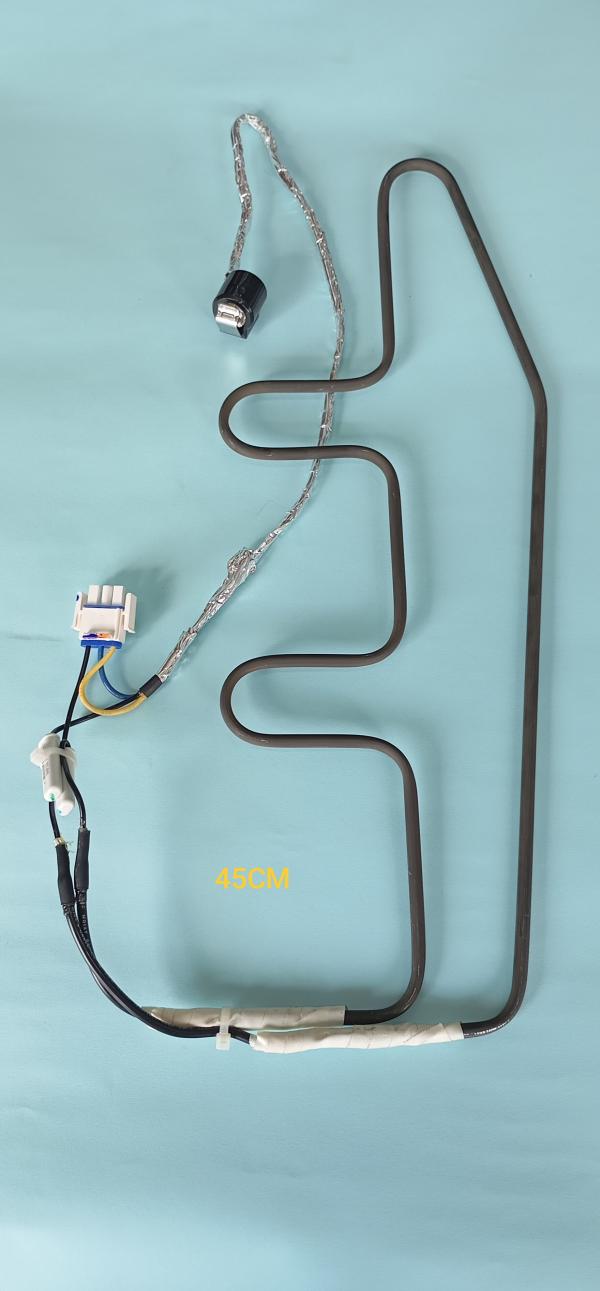 RESISTENCIA DESGHIELO SOLIDA CURVA 45CM REFRI. MABE CON PASTILLA 294D3228G001 / WR01F05152 / 294D1240G011 / WR01F04431