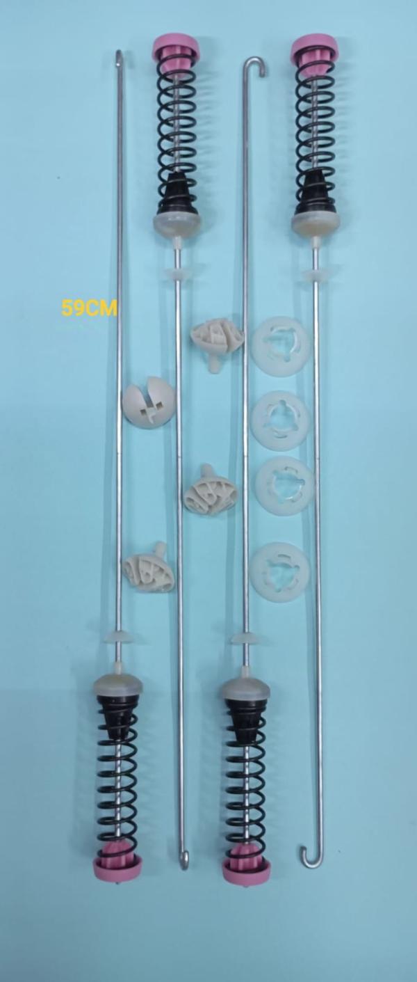 JUEGO SUSPENSION LAVADORA AUT. WHIRLPOOL 59 CM W11084453 / W910010104 TAPON MORADO ORIGINAL