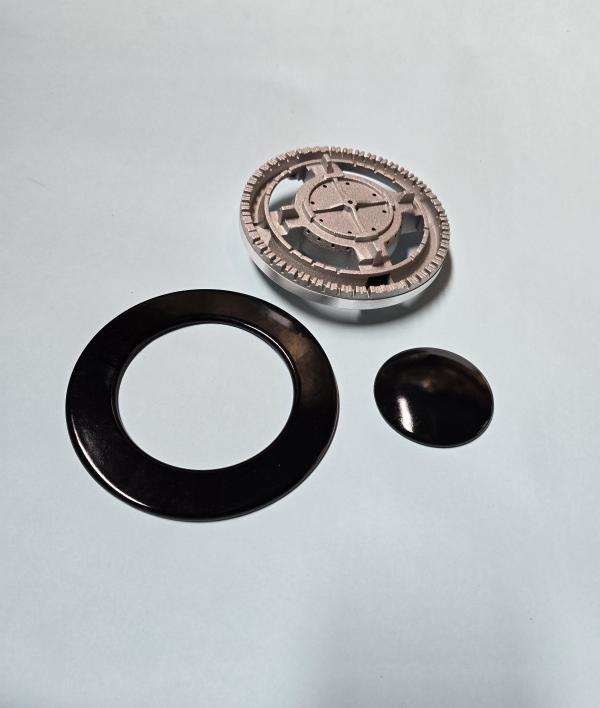 JUEGO QUEMADOR VEGA GRANDE BASE PLANA 13 CM / 3 PIEZAS