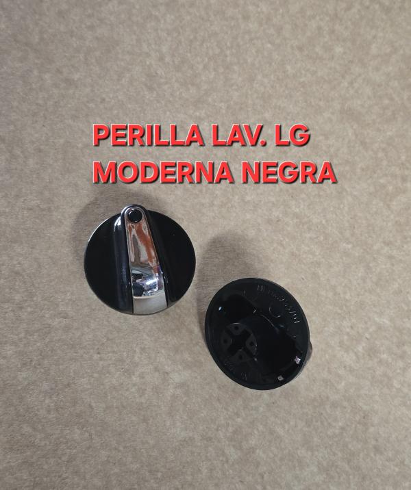 PERILLA LAVADORA 2 TANQUES LG MODERNA NEGRA-CROMO