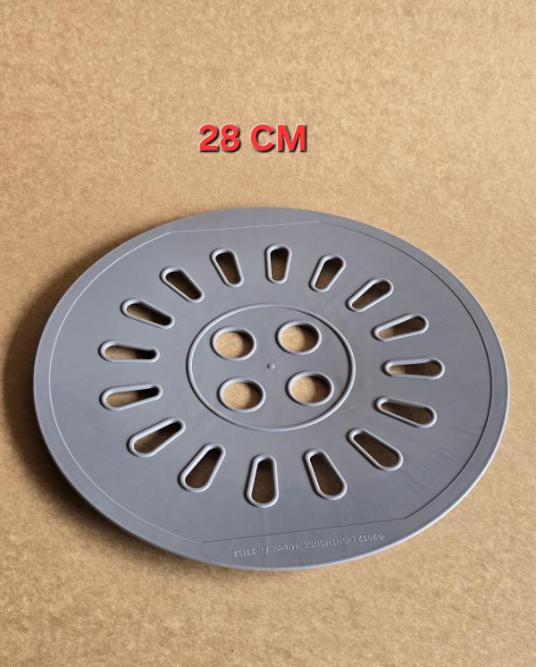 TAPA CENTRIFUGA LAVADORA 2 TANQUES 28 CM GRIS