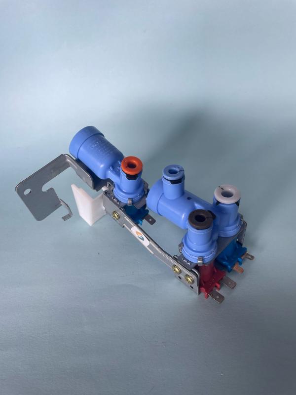 VALVULA DOBLE ENTRADA DE AGUA REFDRIGERADORA GE WR01F04596 ORIGINAL