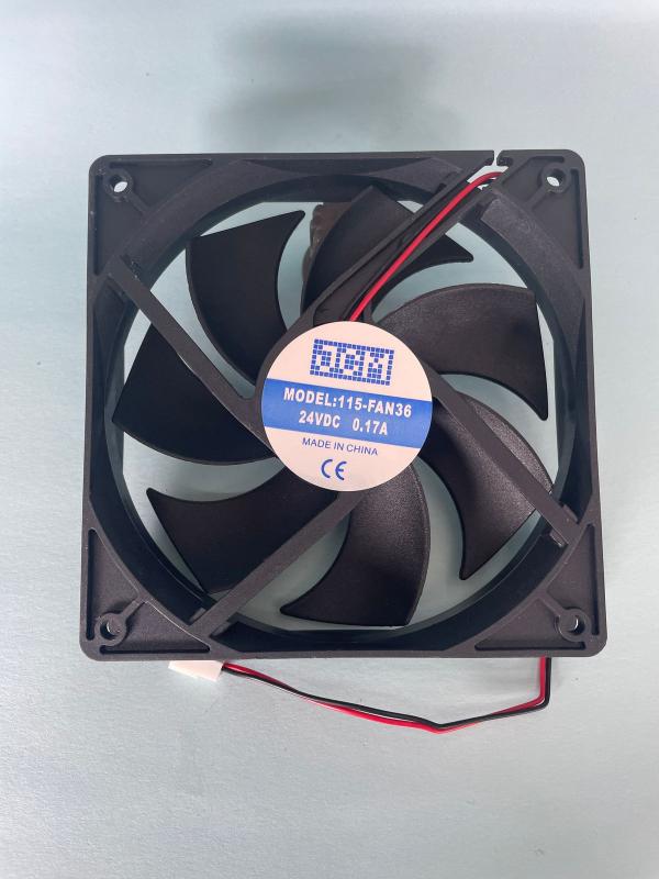 VENTILADOR CUADRADO  12X12X2.5CM / 24V / ASPAS PLATICA / 46090001 / 115-FAN36