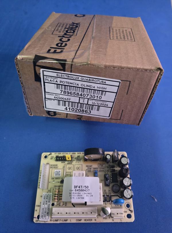 TARJETA POTENCIA REFRIGERADORA FRIGIDAIRE / ELECTROLUX / DF47/50 / 64500437 / 41020863