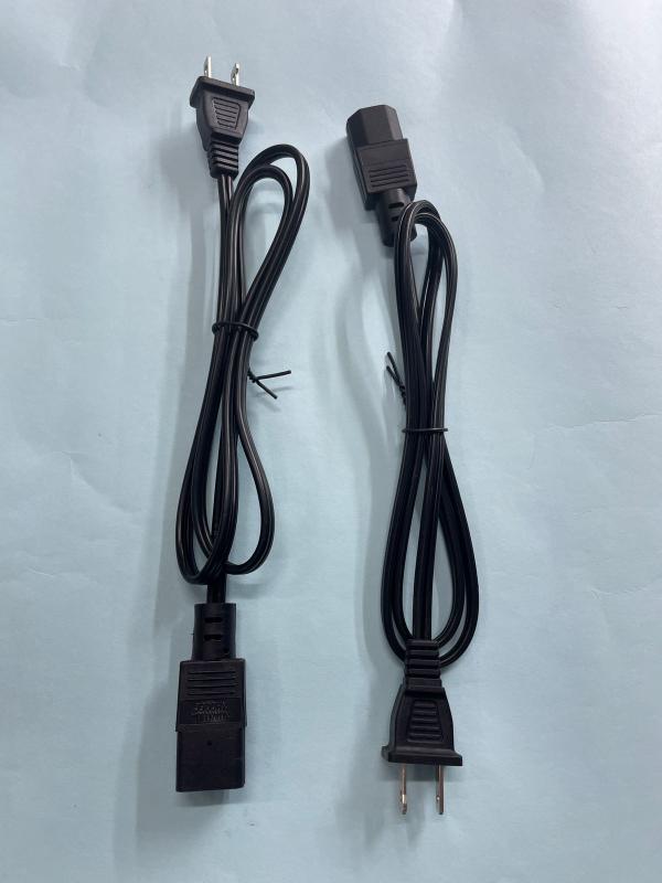 CABLE OLLA ARROCERA 2 HUECOS NEGRO