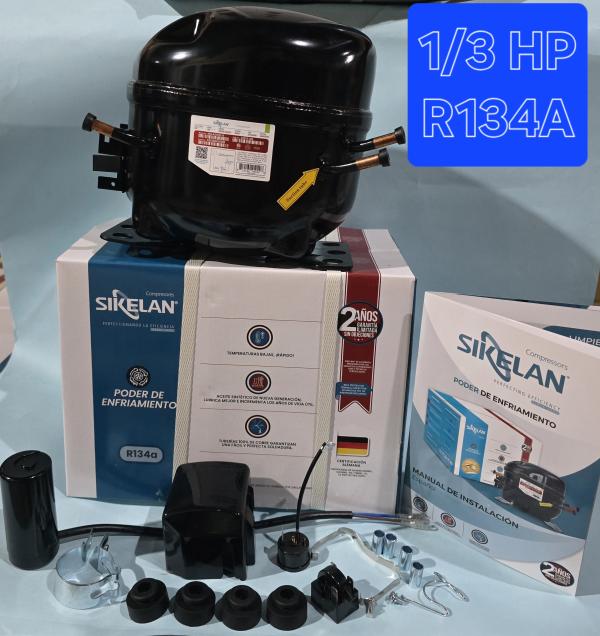 COMPRESOR 1/3 HP EN BAJA SIKELAN REFRIGERANTE 134A