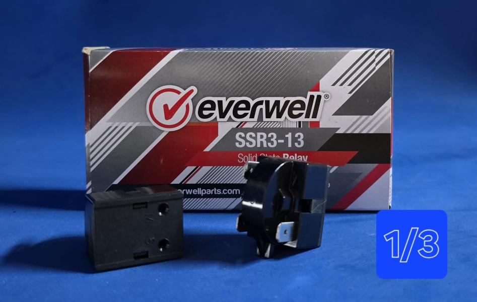 RELAY PARA COMPRESOR (1/3 hP ) 3 TERMINAL 110V EVERWELL SSR3-13