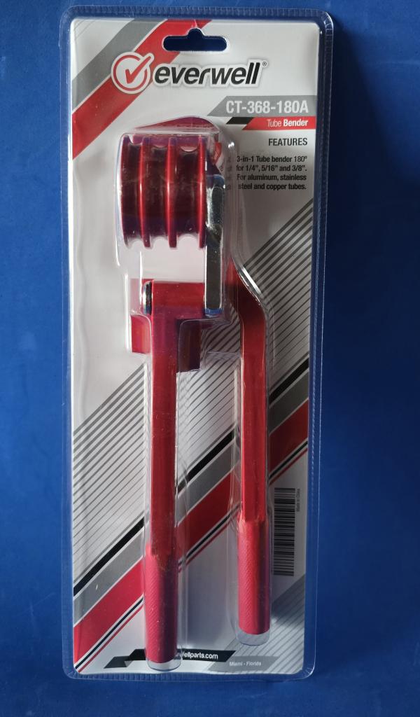DOBLA TUBO DE COBRE PARA REFRIGERACION 180&deg; 3 EN 1 PARA 1/4", 5/16" & 3/8" EVERWELL CT-368-180A