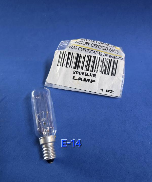 BOMBILLO REFRIGERADORA WHIRLPOOL JR-2006J/R E-14 STVMBE0029