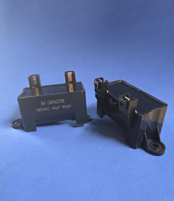 CAPACITOR PARA LAVADORA AUTOMATICA LG 40UF CUADRADO LADPNP0047 NEGRO